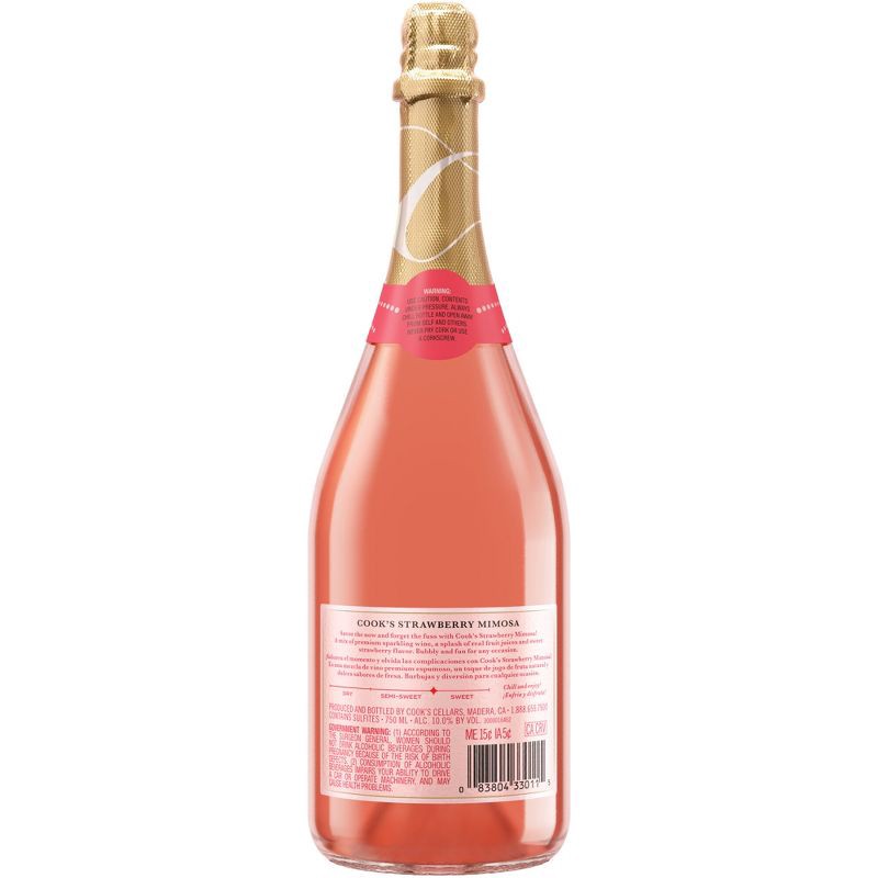 slide 2 of 11, Cook's California Champagne Strawberry Mimosa - 750ml Bottle, 750 ml