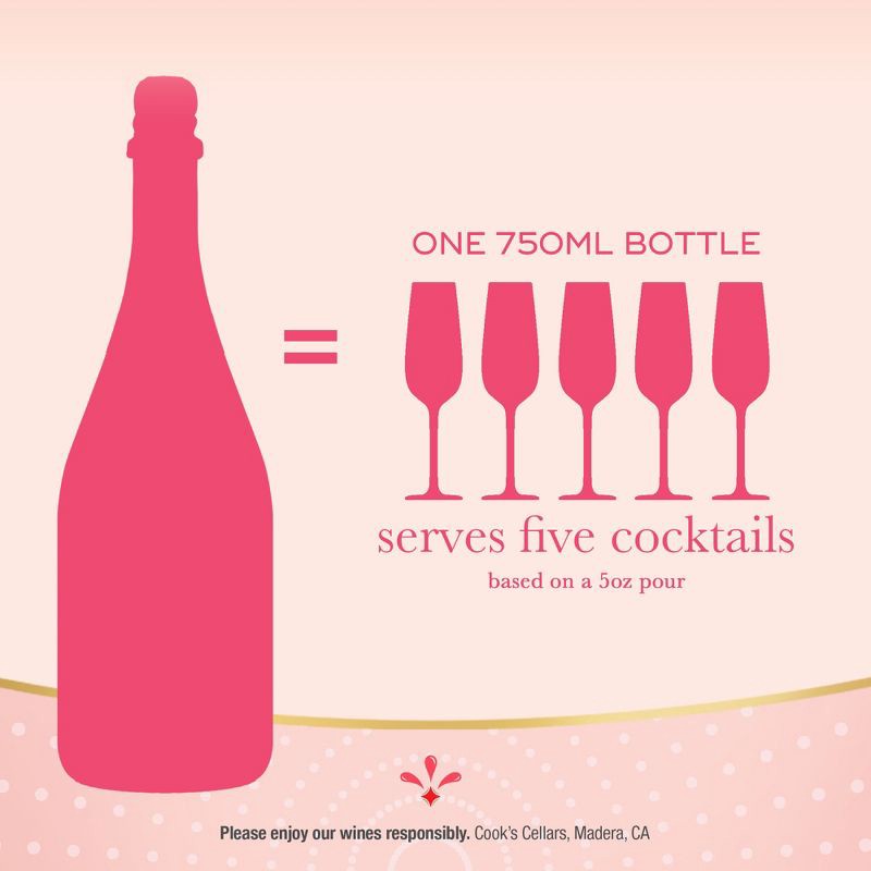 slide 7 of 11, Cook's California Champagne Strawberry Mimosa - 750ml Bottle, 750 ml