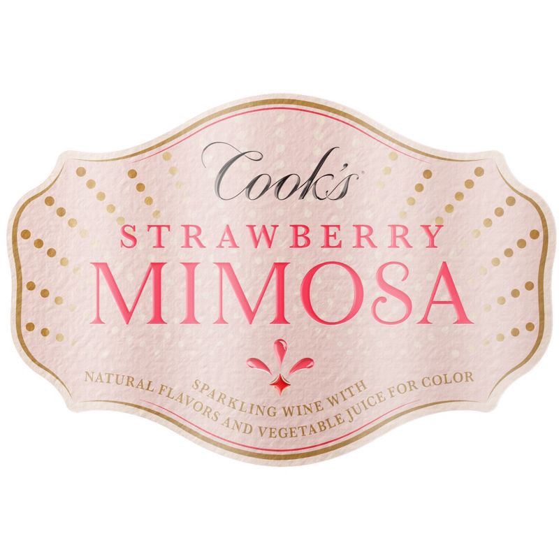 slide 10 of 11, Cook's California Champagne Strawberry Mimosa - 750ml Bottle, 750 ml