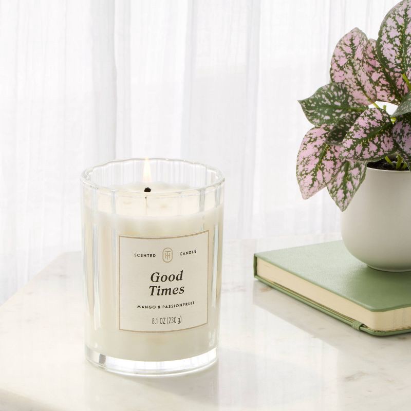 slide 2 of 4, Glass Jar Candle Good Times - Threshold™, 1 ct
