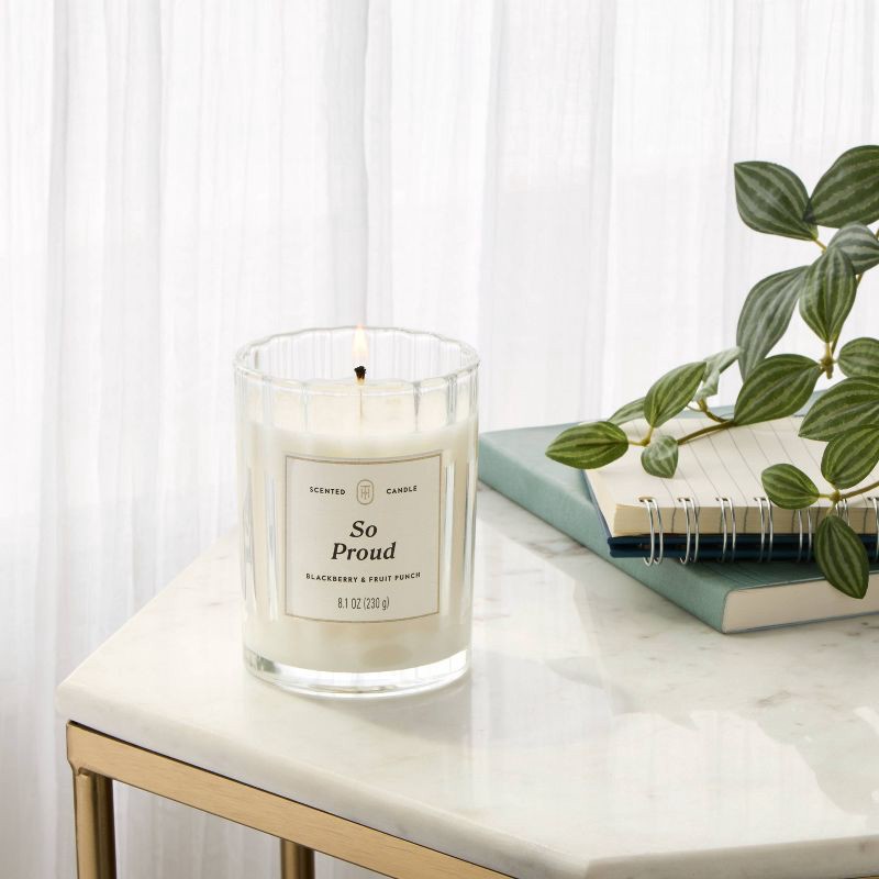 slide 2 of 4, Glass Jar Candle So Proud - Threshold™, 1 ct