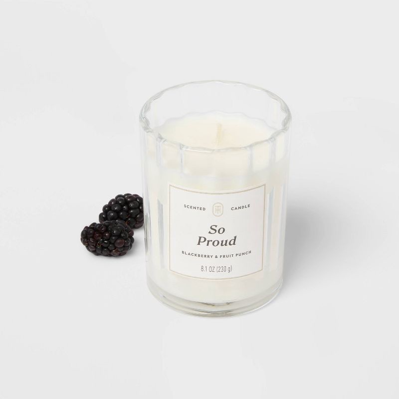 slide 3 of 4, Glass Jar Candle So Proud - Threshold™, 1 ct