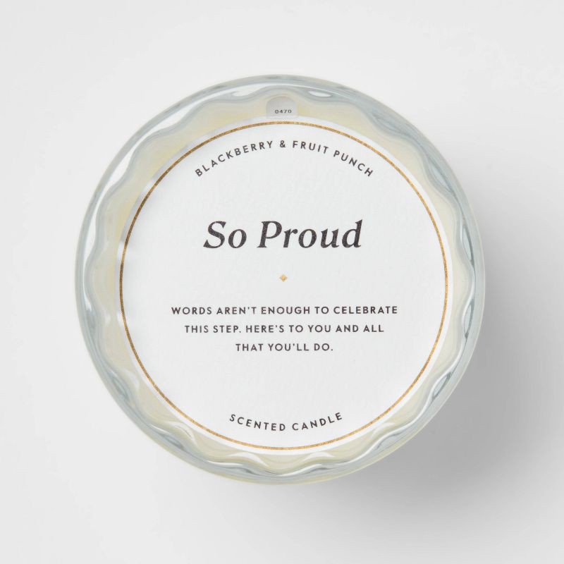slide 4 of 4, Glass Jar Candle So Proud - Threshold™, 1 ct