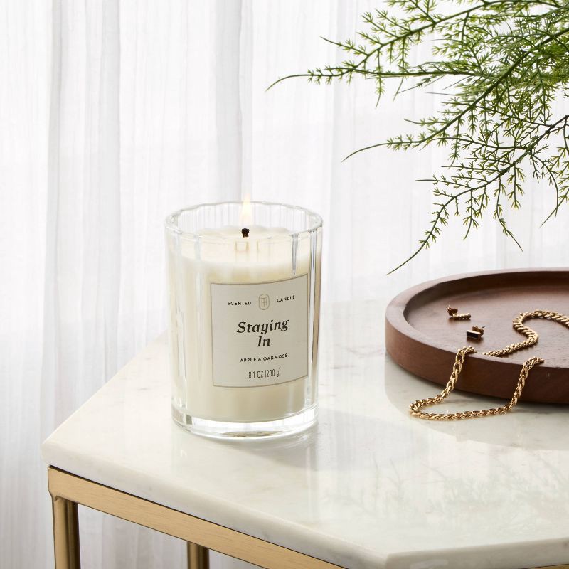 slide 2 of 4, Glass Staying In Jar Candle - Threshold™, 1 ct