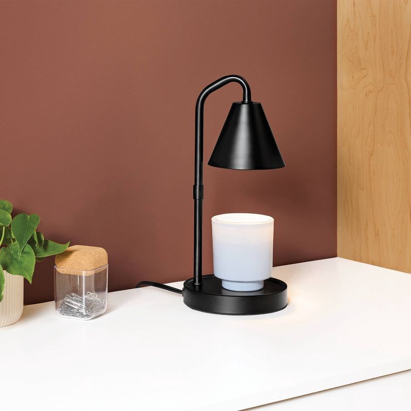 slide 2 of 3, Candle Lamp Warmer Black Metal - Room Essentials™, 1 ct