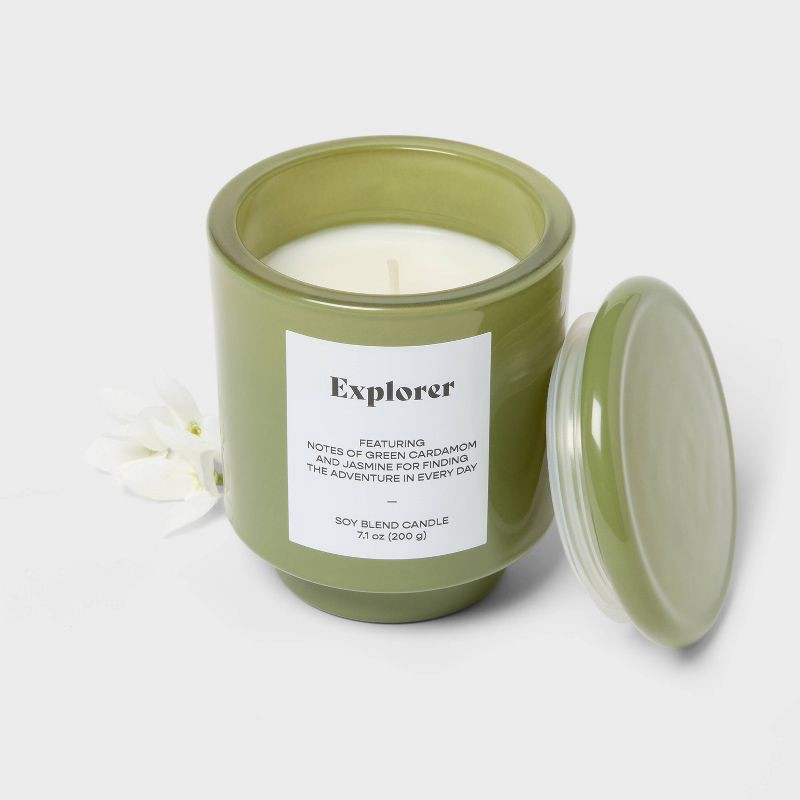 slide 3 of 3, Lidded Jar Candle Explorer 7.1oz - Room Essentials™, 7.1 oz