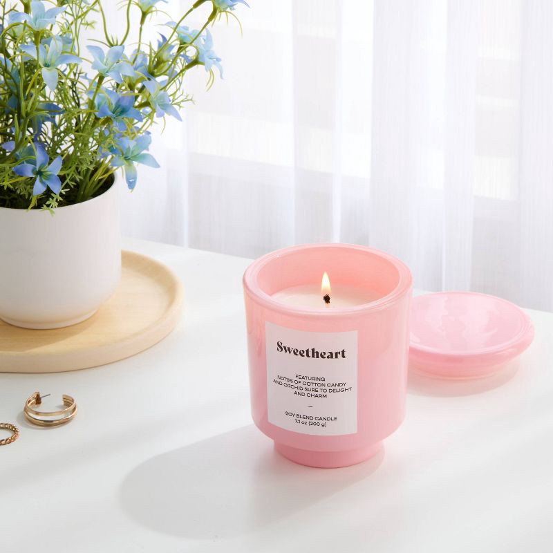 slide 2 of 3, Lidded Jar Candle Sweetheart 7.1oz - Room Essentials™, 7.1 oz