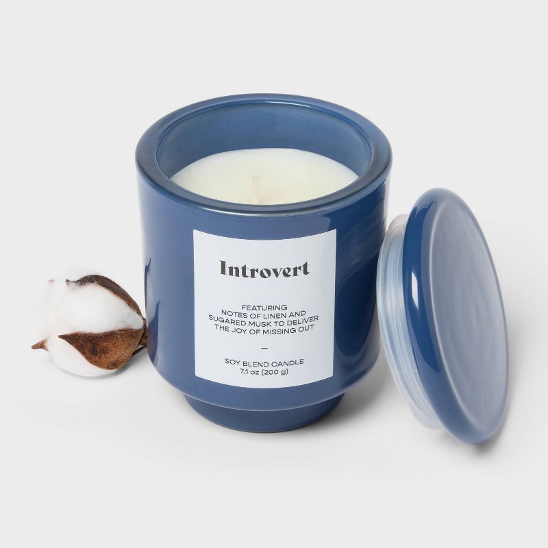 slide 3 of 3, Lidded Jar Candle Introvert 7.1oz - Room Essentials™, 7.1 oz