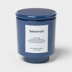 Lidded Jar Candle Introvert 7.1oz - Room Essentials™