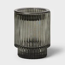 Smoked Ribbed Glass Warmer - Threshold™