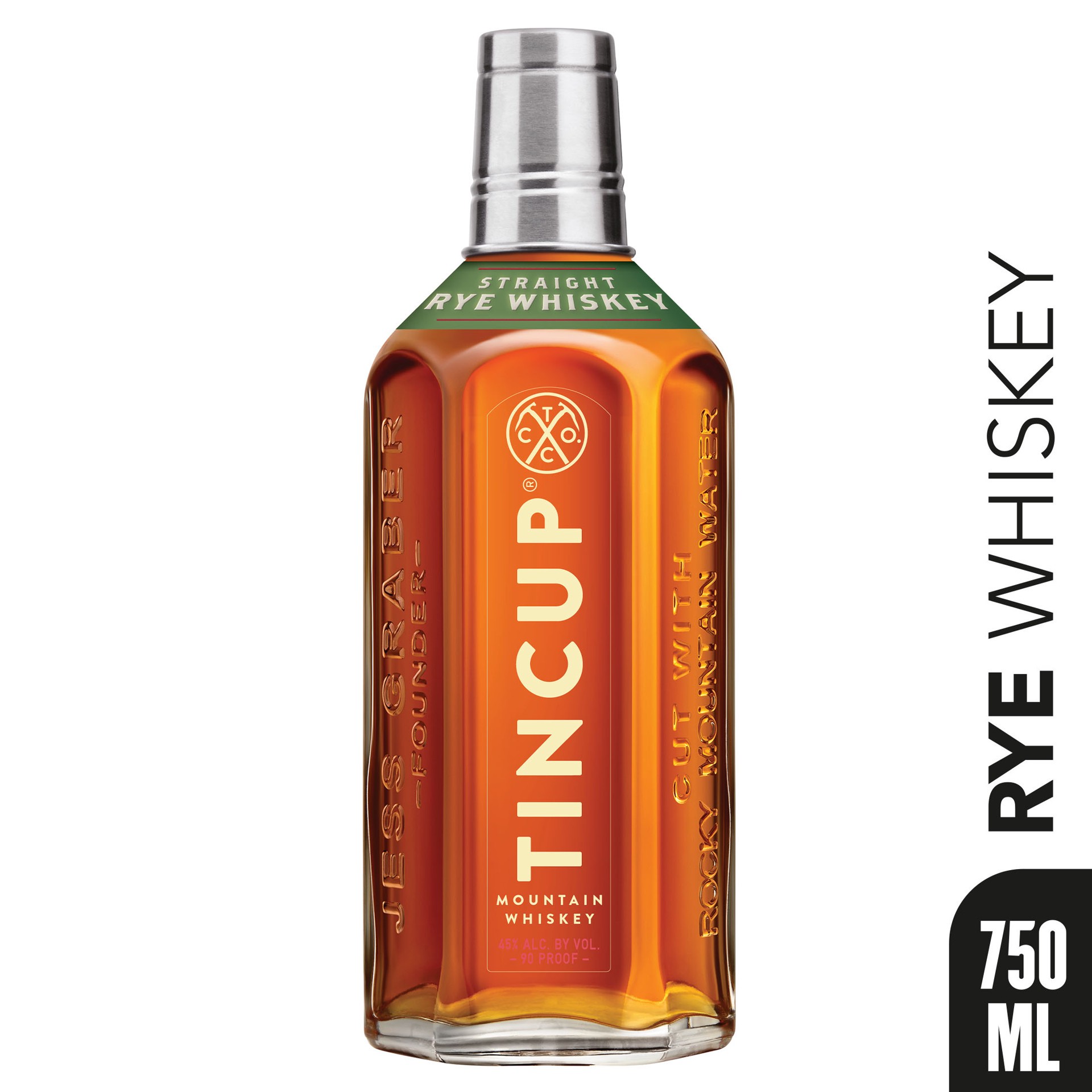slide 3 of 8, Tincup Mountain Straight Rye Whiskey 750 ml, 750 ml