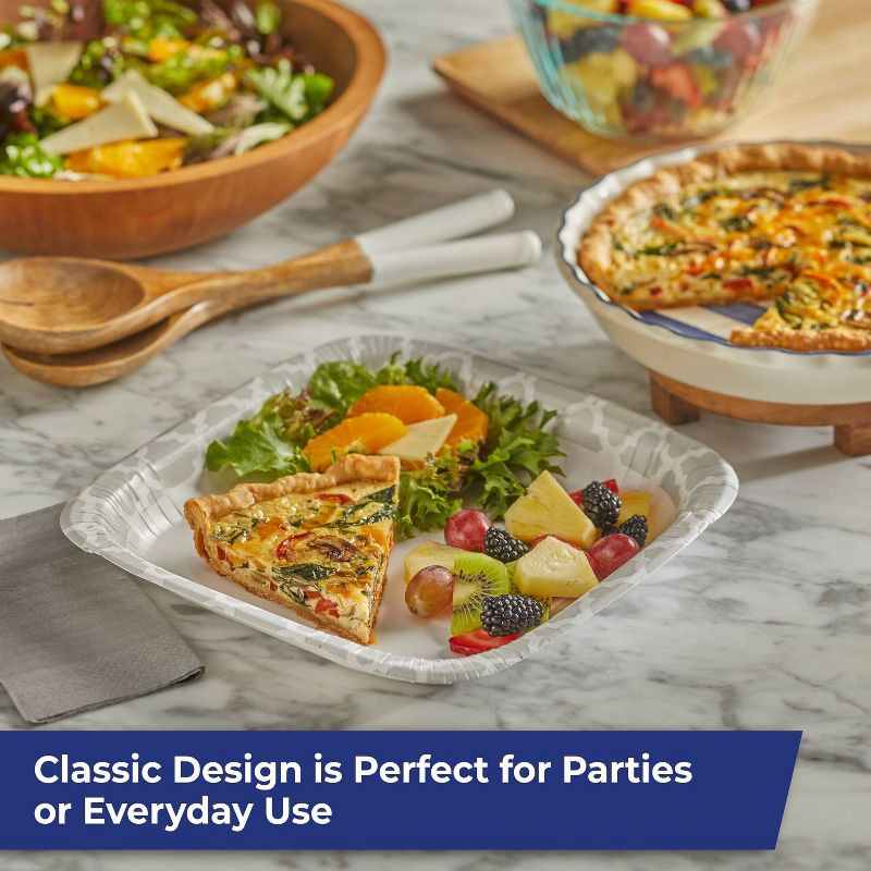 slide 5 of 8, Hefty Extra Deep Square Disposable Plates 10" - 25ct, 25 ct