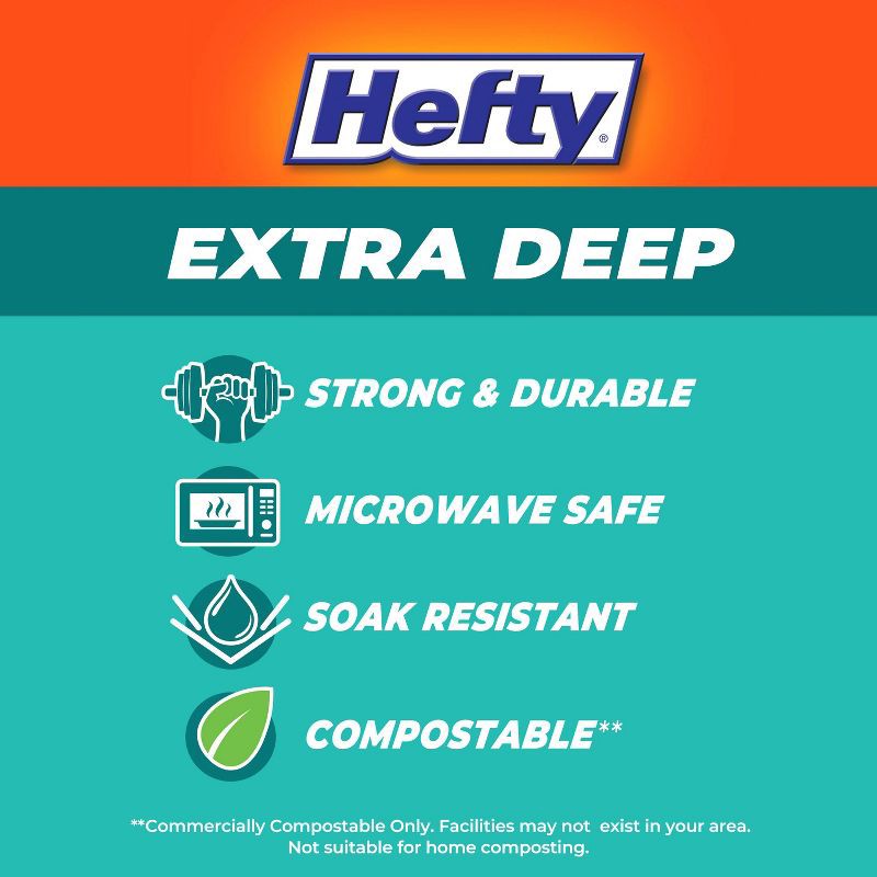 slide 7 of 8, Hefty Extra Deep Disposable Bowls 6" - 35ct, 35 ct
