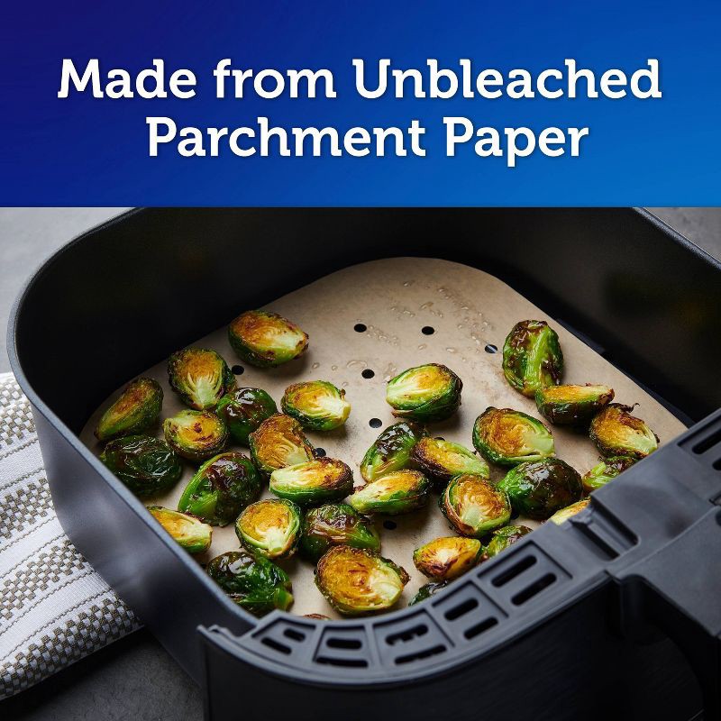 slide 5 of 8, Reynolds Kitchens Unbleached Parchment Air Fryer Liners - 30ct/16.875sq ft, 30 ct, 16.875sq ft
