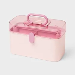 Lidded Storage Caddy Color Pink - Brightroom™