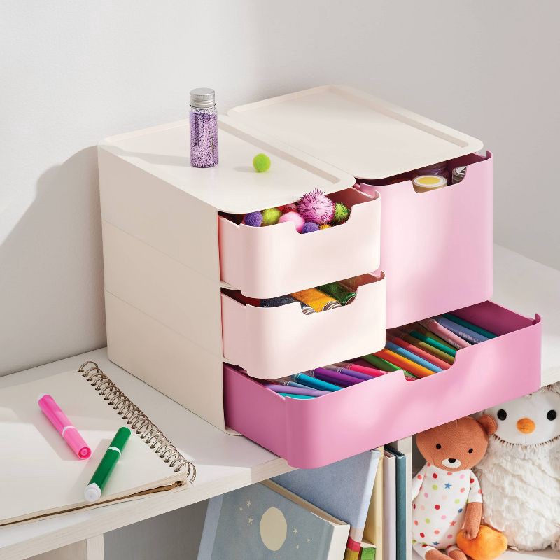 slide 2 of 4, Modular Storage Drawer Set Pink - Brightroom™, 1 ct
