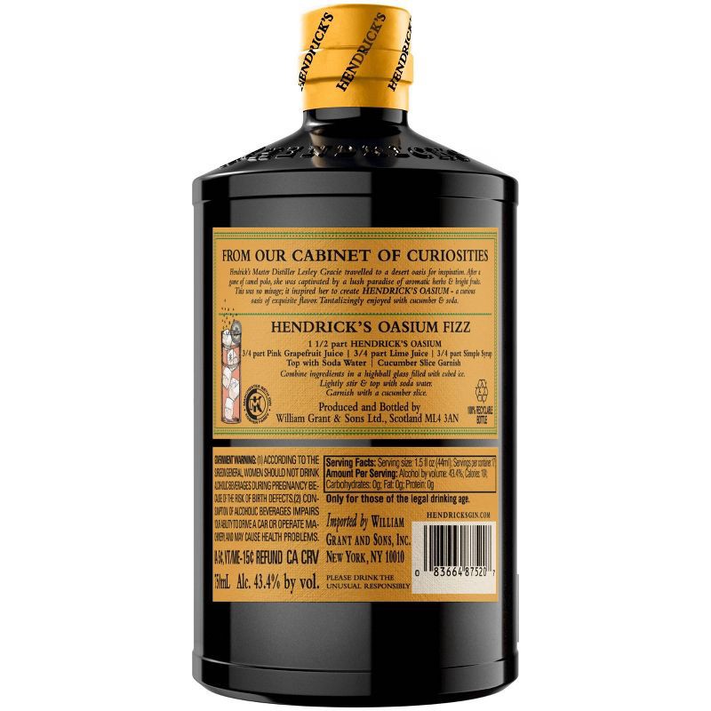 slide 4 of 7, Hendrick's Oasium Gin - 750ml Bottle, 750 ml