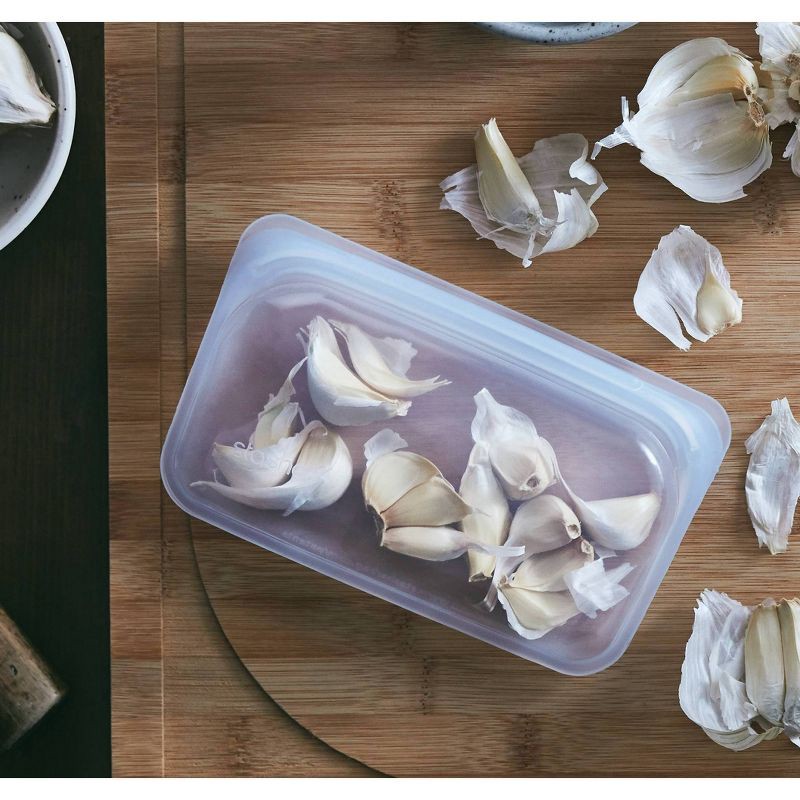 slide 4 of 9, stasher Premium Silicone Reusable Food Storage Bags Lunch Starter Kit - Clear - 4pk, 4 ct