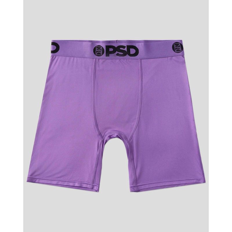 slide 4 of 4, PSD Men's Purple Roses Print Briefs 2pk - Lavender Roses/Purple S, 2 ct