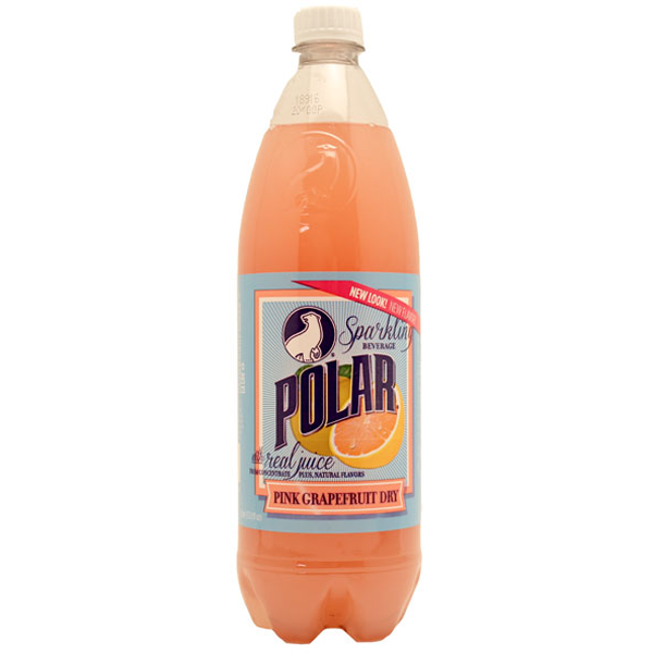 slide 1 of 2, Polar Pink Grapefruit Dry Sparkling Beverage - 33.8 fl oz, 33.8 fl oz