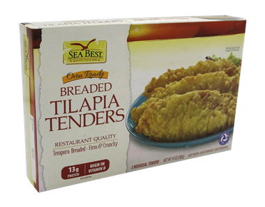 slide 1 of 1, Sea Best Breaded Tilapia Tenders, 10 oz