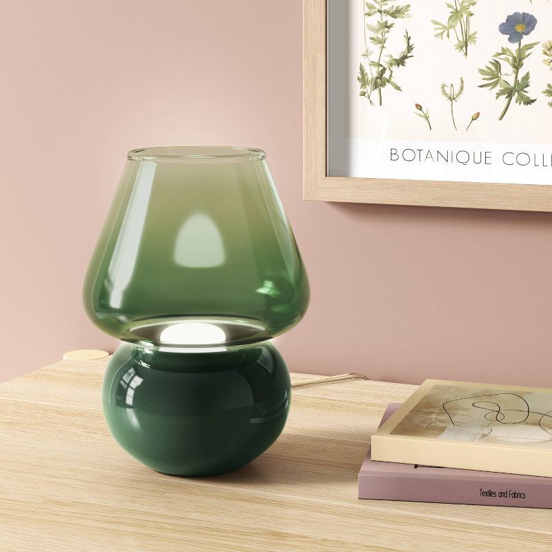 slide 2 of 4, Dome Mushroom Novelty Table Lamp Green - Room Essentials™, 1 ct