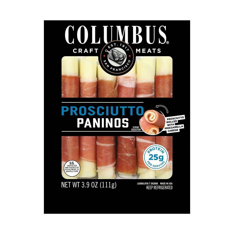 slide 1 of 1, Columbus Gluten Free Prosciutto Panino, 3.9 oz