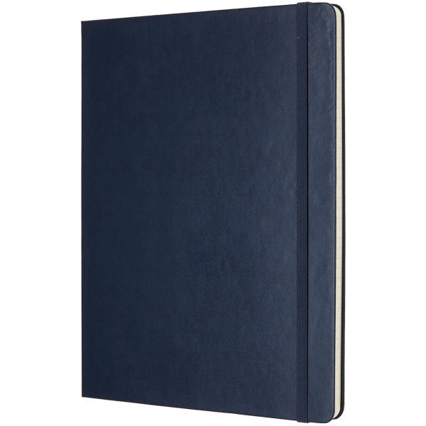 slide 2 of 5, Moleskine Classic Hard Cover Notebook, 7-1/2" X 9-3/4", Ruled, 192 Pages (96 Sheets), Sapphire Blue, 96 ct