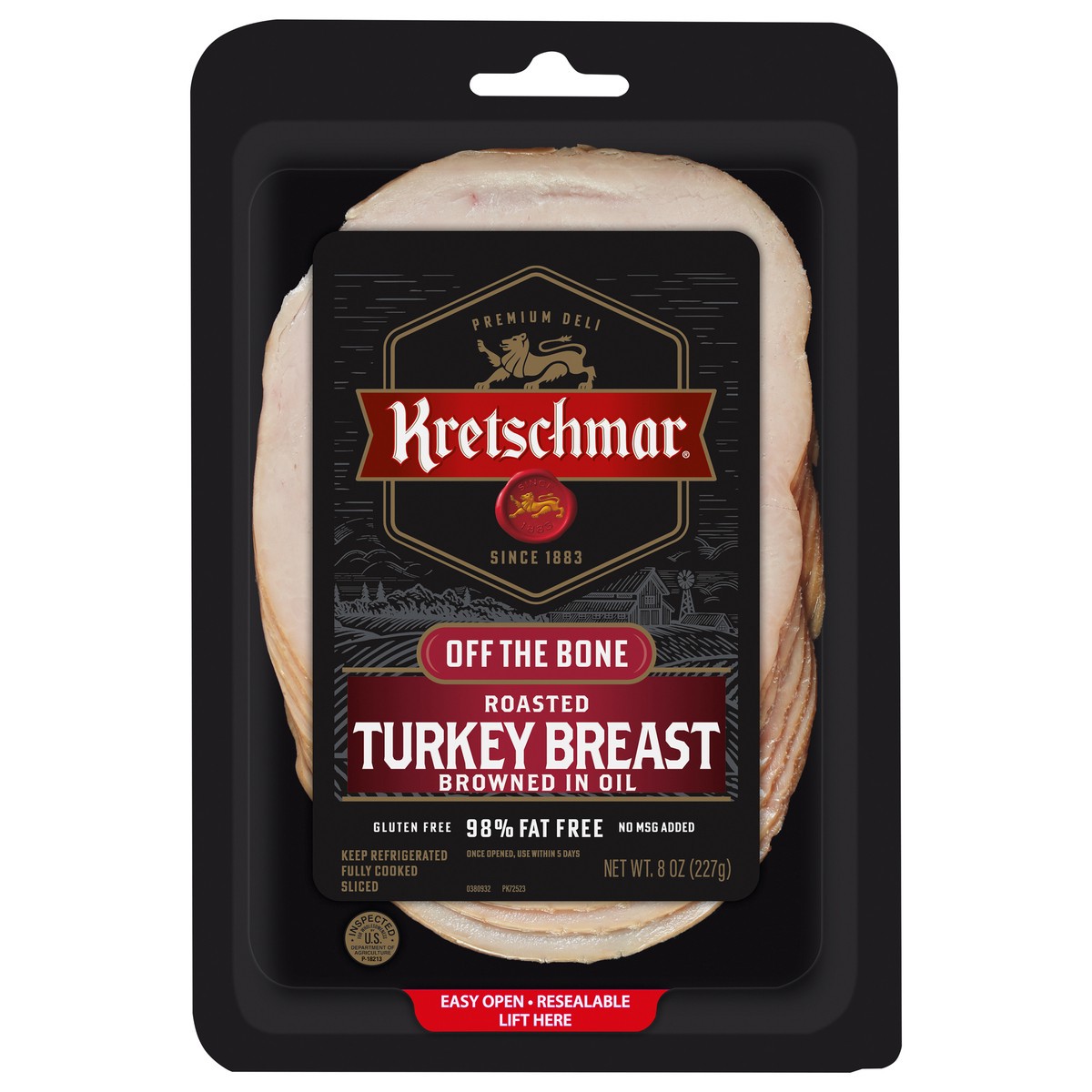 slide 1 of 2, Kretschmar Browned in Oil Roasted Turkey Breast 8 oz, 8 oz