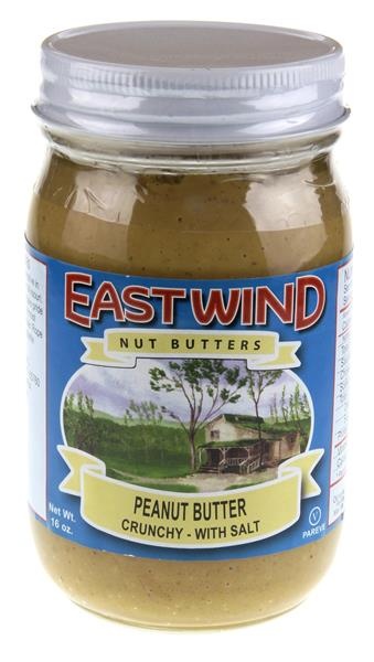 slide 1 of 1, East Wind Nut Butters Crunchy Peanut Butter With Salt, 16 oz