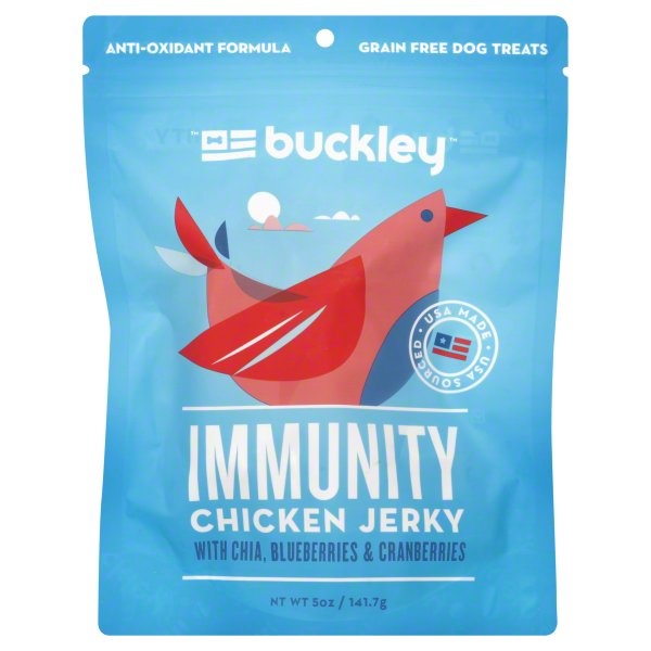 slide 1 of 1, Buckley Skin & Coat Chicken Jerky Grain Free Dog Treats, 5 oz