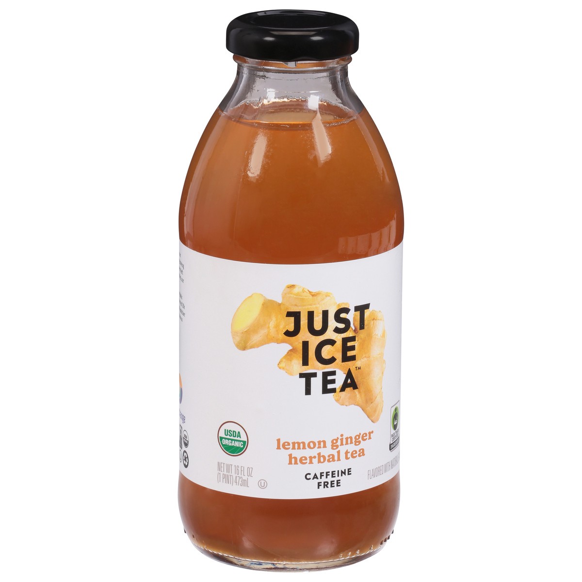 slide 6 of 9, JUST ICE TEA Eat The Change Lemon Ginger Herbal Tea Organic - 16 fl oz, 16 fl oz