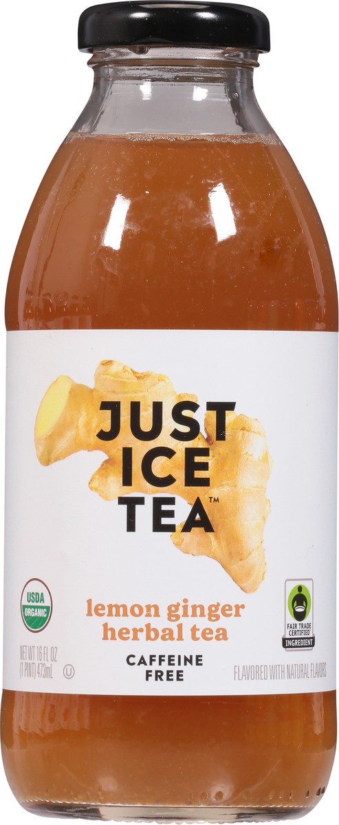 slide 9 of 9, JUST ICE TEA Eat The Change Lemon Ginger Herbal Tea Organic - 16 fl oz, 16 fl oz