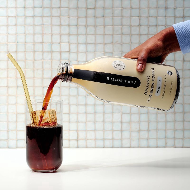 slide 8 of 8, Pop & Bottle Unsweetened Vanilla Cold Brew - 48oz, 48 oz