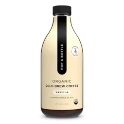 Pop & Bottle Unsweetened Vanilla Cold Brew - 48oz