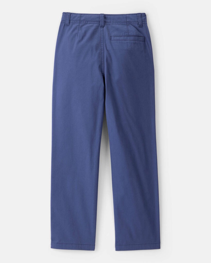 slide 3 of 3, Boys Flat Front Fashion Pants - Blue Blue 10, 1 ct