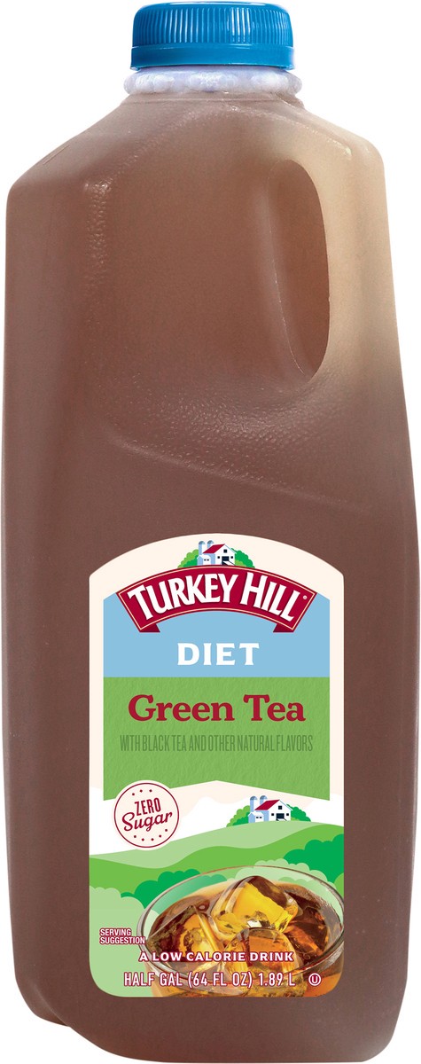 slide 3 of 3, Turkey Hill Diet Green Tea 0.5 gal, 1/2 gal