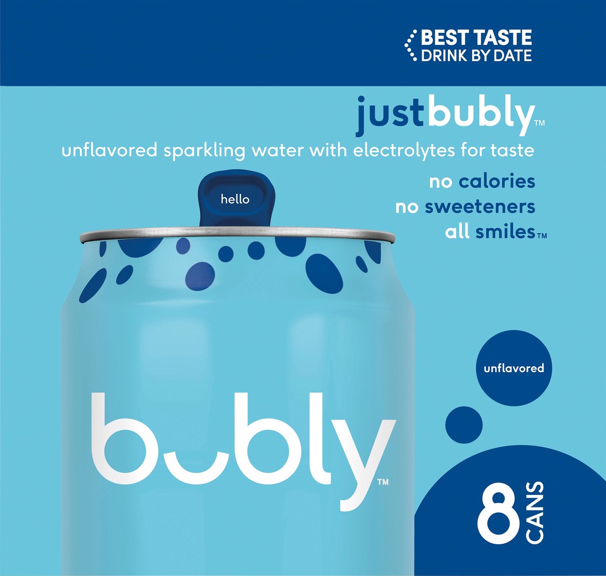 slide 4 of 6, bubly Sparkling Water, Unflavored, 12 fl oz