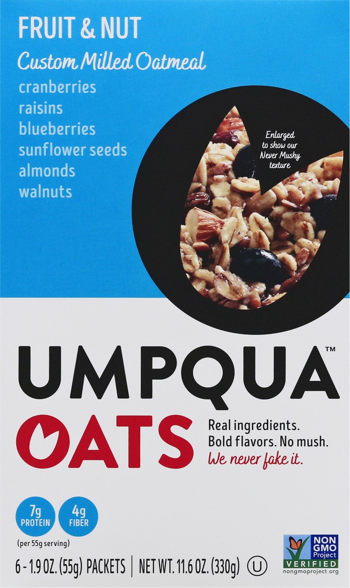 slide 1 of 13, Umpqua Fruit & Nut Oats 6 ea, 6 ct