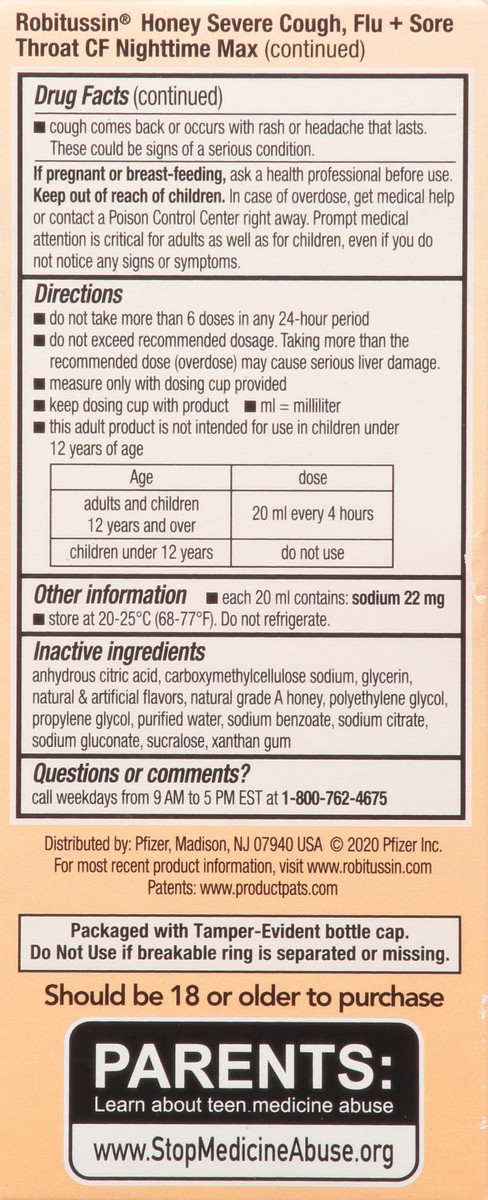 slide 7 of 9, Robitussin Value Pack Honey Day/Night Severe Cough, Flu + Sore Throat 2-4 fl oz Bottles, 2 ct