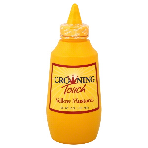 slide 1 of 1, Crown Touch Yellow Mustard, 16 oz