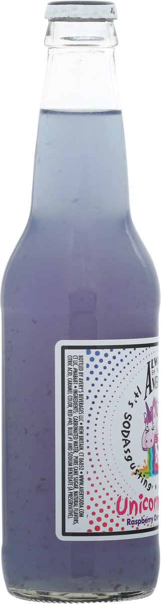 slide 9 of 9, Avery's Unicorn Yack Cream Soda, Raspberry Orange, 12 oz