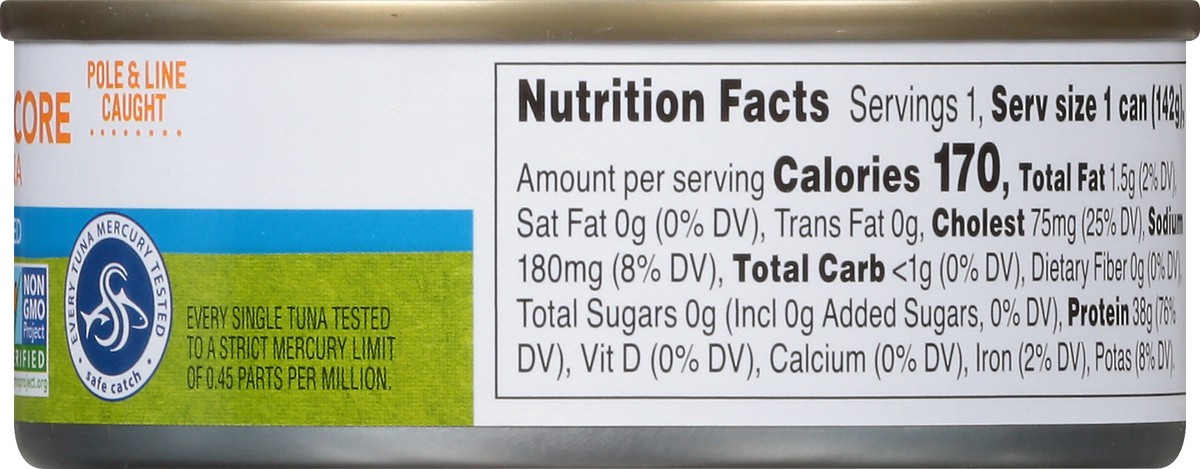 slide 3 of 13, Full Circle Market No Salt Added White Wild Albacore Tuna 5 oz, 5 oz