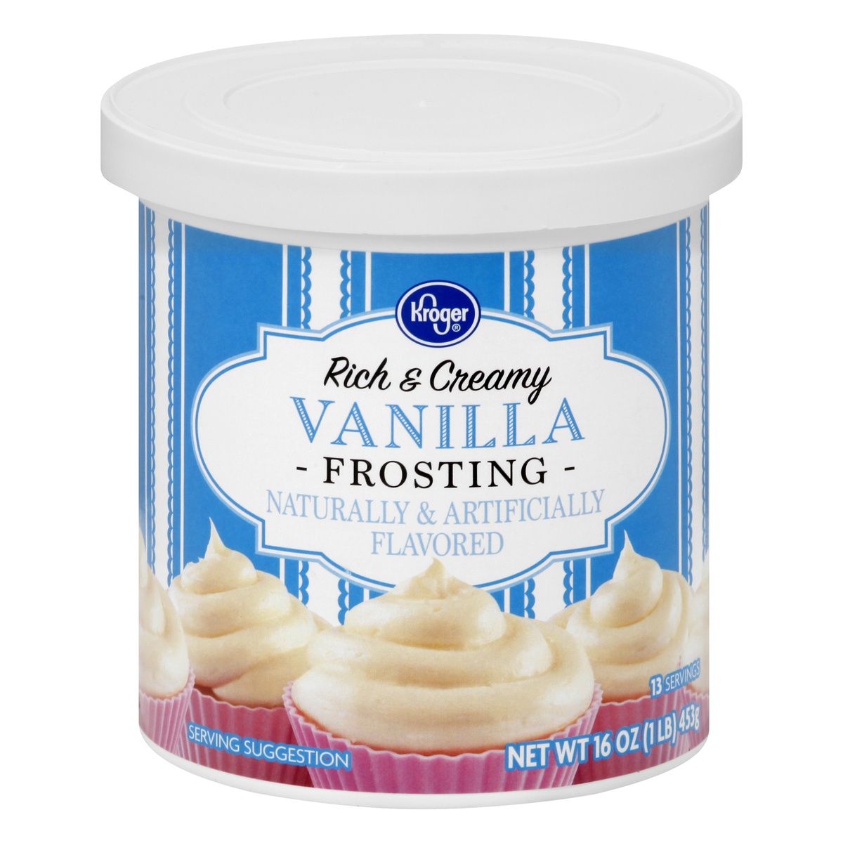 slide 1 of 1, Kroger Rich & Creamy Vanilla Frosting, 16 oz