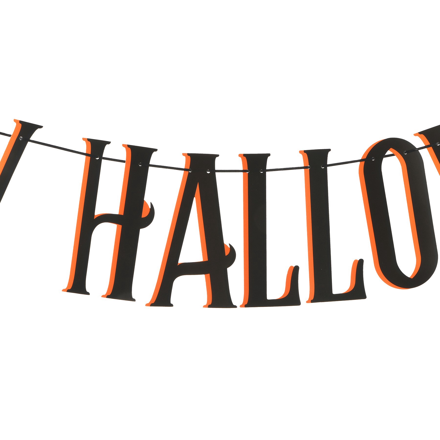 slide 2 of 2, 6ft. Happy Halloween Paper Banner By Celebrate It, 6 ft