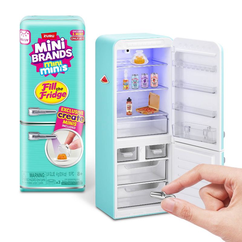 slide 1 of 10, Mini Brands Fill the Fridge Playset, 1 ct