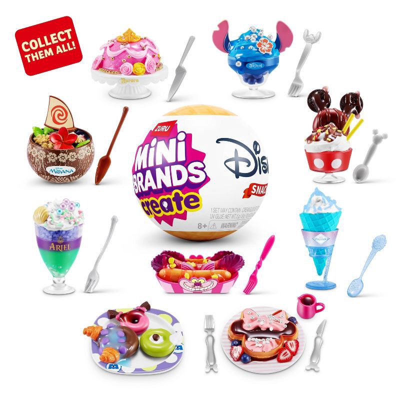 slide 2 of 10, Mini Brands Disney Create Series 1 Capsule: Includes Mini Figure, Plastic Material, 1 capsule