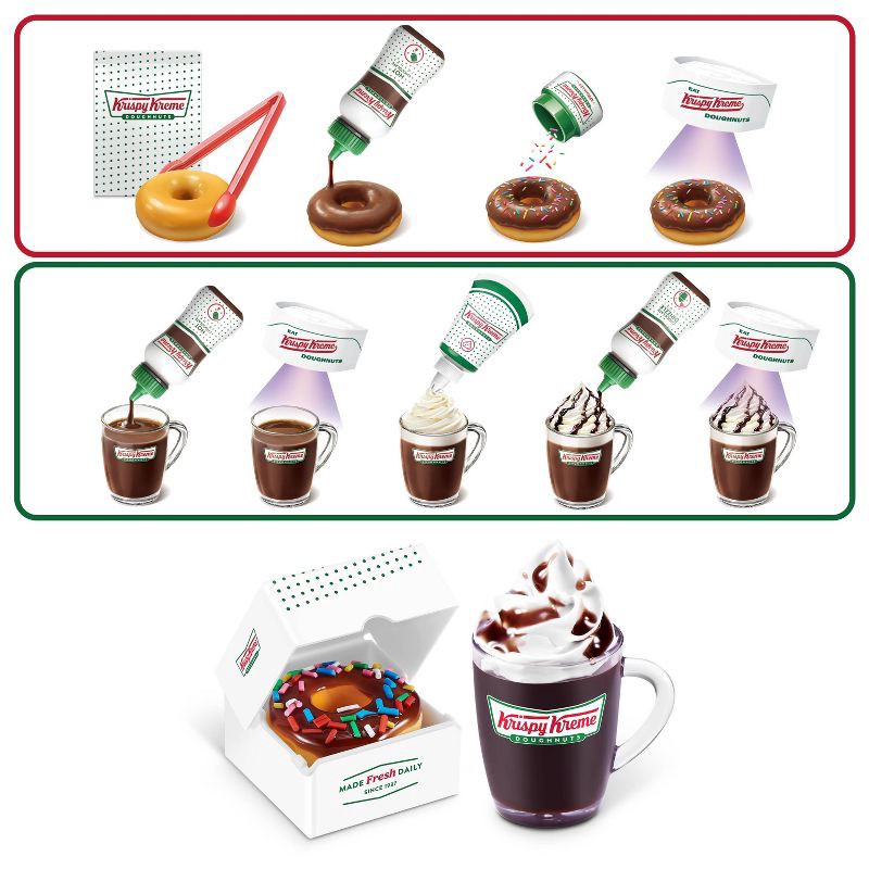 slide 4 of 10, Mini Brands Krispy Kreme Create Series 1: Plastic Mini Figure, Includes Figures, 3.74 x 3.74 x 3.74 Inches, 1 ct