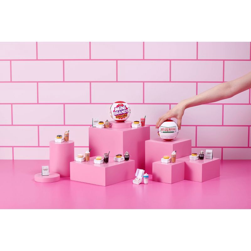 slide 8 of 10, Mini Brands Krispy Kreme Create Series 1: Plastic Mini Figure, Includes Figures, 3.74 x 3.74 x 3.74 Inches, 1 ct