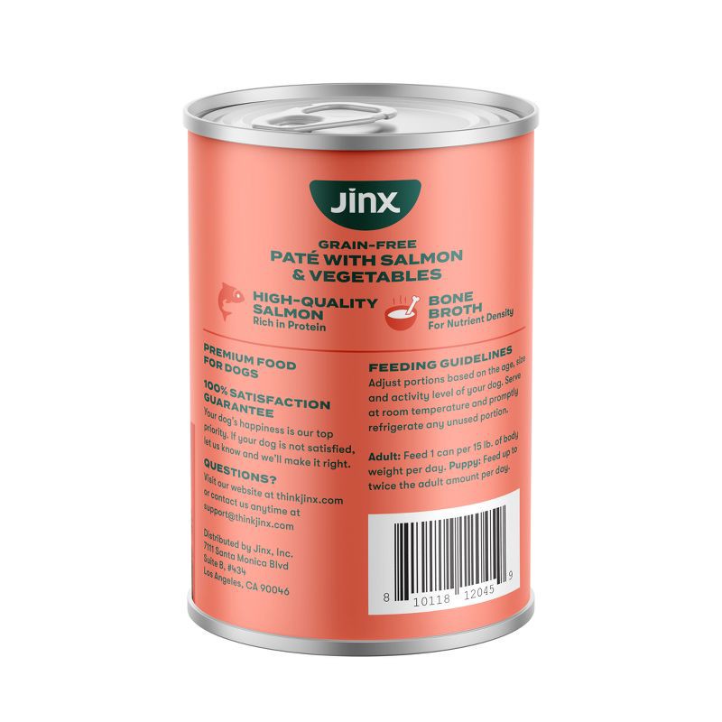 slide 3 of 10, Jinx Salmon Flavor Pate Wet Dog Food - 13oz, 13 oz